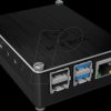 IB-RP110 Case for Raspberry Pi 4, aluminium, black