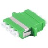 FO connector, LC socket to LC socket, OS1/OS2, singlemode, ceramic, green, BS07-60041