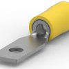 Insulated ring cable lug, 2.62-6.64 mm², AWG 12 to 10, 3.02 mm, M2.5, yellow, 327966