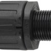 Straight hose screw fitting, M12, 10 mm, PA, IP66, gray, (L) 33 mm, 55506300
