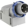 Złącze przemysłowe - zasilające 63A Wtyczka 230 V 2P + E Męski Scame Niebieski Montaż ścienny IP67