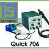 Quick 706 soldering station 50W + HOT AIR 580W