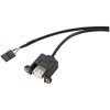 Renkforce RF-5719748 USB cable USB 2.0 Pinheader USB-A Black 0.60 m screwable
