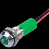 Q8P3CXXG220E Indicator LED, 220 V AC, 8 mm, wired, green/BrC