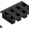 Pin header, 10 pole, pitch 2.54 mm, angled, black, SL10SMD04010ZBTR