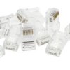 Wtyk Modularny Rj45 8P8c Kat.5E Nieekranowany Utp Uniwersalny Drut Linka Neku...