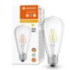 Żarówka LED Edison E27 ST64 5,8W = 60W 806lm 4000K Neutralna 300 CRI90 Filament Ściemnialna LEDVANCE Superior