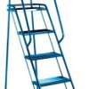 Schodki przenośne 5-stopniowe stalowe wysokość 1.940m RS PRO Niebieski