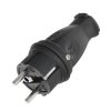 Wtyczka sieciowa 230V gumowa ZU czarna Geko CB-80401