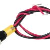 Lampka kontrolna do montażu panelowego 24V dc, Żółta 6mm LED Wyprowadzenia RS PRO