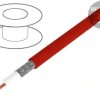 Przewód: koncentryczny RG58 1x0,5mm2 linka Cu PVC czerwony 60.7500-22