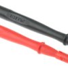 Próbnik, rozmiar: 2mm, 1 kV, 600 V, 10A, Czarny, czerwony, Stal nierdzewna