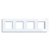 Ramka szklana - poczwórna - biała - do modułów Tawoia Glass