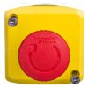 Kaseta z przyciskiem bezpieczeństwa przez obrót 1Z 2R żółta IP65 XALK178G