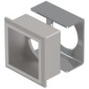 EAO 61-9930.4 Front bezel-set, flush mounting silver 24x24 alu look