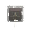 Simon 54 Łącznik na kluczyk żaluzjowy chwilowy –przycisk (moduł) 3 poz. /I-0-II/ 2 styki N/O 5A 250 DPZK.01/46
