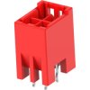 Pin header, 4 pole, pitch 3.3 mm, straight, red, 3-1971906-2