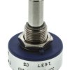 Potencjometr 20kΩ typ Obrotowy Vishay średnica wału 6,35 mm 1W długość wału 22.2mm średnica 22.23mm Montaż panelowy