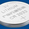 Lithium-button cell, CR2032, 3 V, 225 mAh, CR2032 MFR CU