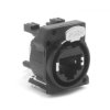 Złącze XLR 8 -pinowe Montaż na płytce drukowanej XLR Żeński Czarny