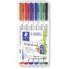 Staedtler 301 WP6 Whiteboard marker Assorted colours 1 pc Drywipe Markers