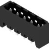 Pin header, 5 pole, pitch 5.08 mm, straight, black, 1148730000