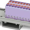 Distribution block, push-in connection, 0.14-2.5 mm², 17.5 A, 6 kV, purple, 1046957