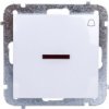 Sentia Przycisk Zwierny “Dzwonek” 10A Z Podświetleniem Biały 1427-10