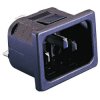 Bulgin PX0575/10/28 PX Plug IEC Connector, 2+PE Pins, 10A, Black, 1pc
