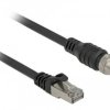 kabel LAN Delock 84925, 1 szt., RJ45, M12, CAT 5e, S/FTP, 5.00 m, czarny
