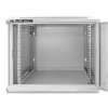 Qoltec Szafa RACK 19 9U 600 x 500 x 450 Hartowane drzwi Wisząca Stalowa obudowa Zamek Szara