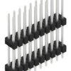 Pin header, 20 pole, pitch 2.54 mm, straight, black, 10051461