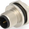 Circular connector, 2 pole, solder cup, straight, T4132512021-000