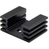 Extruded heatsink, (L x W x H) 37.5 x 32 x 14 mm, 10 K/W, black anodized, 10022548
