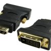 Adapter Męskie DVID (1) na Żeńskie HDMI (1)