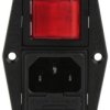 Złącze IEC IEC C14 Montaż na panelu Męski 10A Proste liczba bezp 1 Szybkozłączne Bulgin
