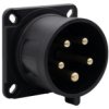 Wtyk Siłowy Tablicowy Odbiornikowy 32A 5P 380V-415V /Fe/ Ip44 Czarny