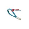 Kabel USB/MicroUSB z magnesem Niebieski krótki do Power Banku