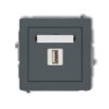 DECO Gniazdo USB-AA 3.0 grafitowy mat 28DGUSB-5 KARLIK