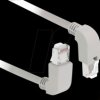 85872 Network cable RJ45 Cat.6A S/FTP upwards / downwards angled 2 m