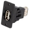 Łącznik USB A - USB A 2.0 SLIM złocony 29mm CP30608NX