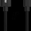 1700-0080 Data/charging cable, USB-A connector > USB-C, black, 1.2 m