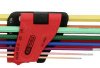 KS Tools 151.4430 wewnętrzny sześciokąt Zestaw kluczy trzpieniowych 1/16 cal, 5/64 cal, 3/32 cal, 1/8 cal, 5/32 cal, 3/1