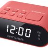 Radiobudzik Muse M-10 RED fale metrowe (VHF), FM funkcja budzika czerwony