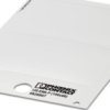 PVC device marker, (L x W) 60 x 100 mm, white, carrier card with 2 pcs, 0828807