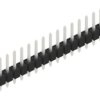 Pin header, 17 pole, pitch 2.54 mm, straight, black, 10046155
