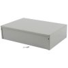 Hammond 1411V Utility Metal Case 305x203x76mm Aluminium Grey
