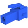 Plug housing, 1 pole, pitch 3.96 mm, straight, blue, 316768-6