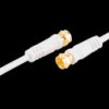 BS80098-G-128CP SAT connection cable with ferrite, > 100 db, white 10 m