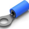 Insulated ring cable lug, 1.04-2.62 mm², AWG 16 to 14, 5 mm, blue, 8-36160-1